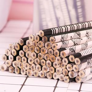 68 PCS Music Pencils with Musical Instruments Patterns - HB Wooden Pencils for School Teachers and Artists