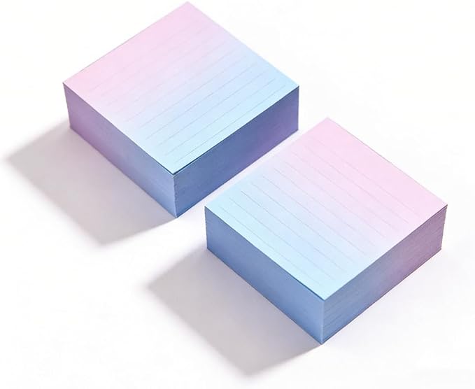 800 Sheet /2 Pad Blue Small Note Pad with Lines 4x4,400Sheet/Pad Not Sticky,Not Loose,Square Note Paper Cube Refill Memo Pads Mini Paper Reminders Office Writing Supplies Crafts&School Supplies