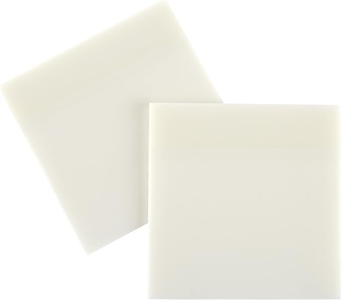 Office Depot® Brand Translucent Sticky Notes, with Storage Tray, 3" x 3", Clear, 50 Notes Per Pad, Pack of 12 Pads