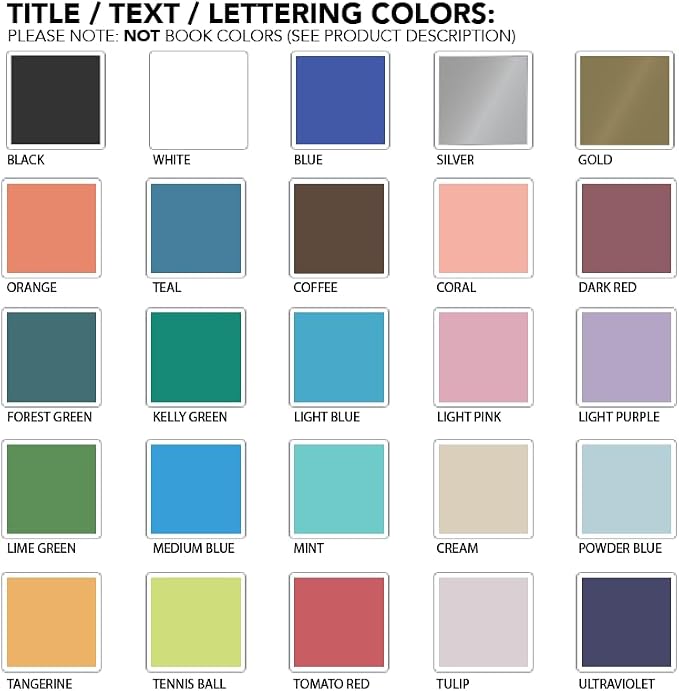 Personalized CovoBook | Choose Custom Text Title Name Lettering Font | Real Hardcover, Blank Inside | Sketch Art Notebook Journal Wedding Guestbook | Home or Office Decor Shelf Table Accessory