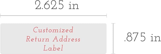 Personalized Return Address Labels - Simple & Stylish Illustrations Elegant Style - Over 40 Images to Choose from - Custom Self Adhesive Stickers for Envelopes (60-960 Labels)
