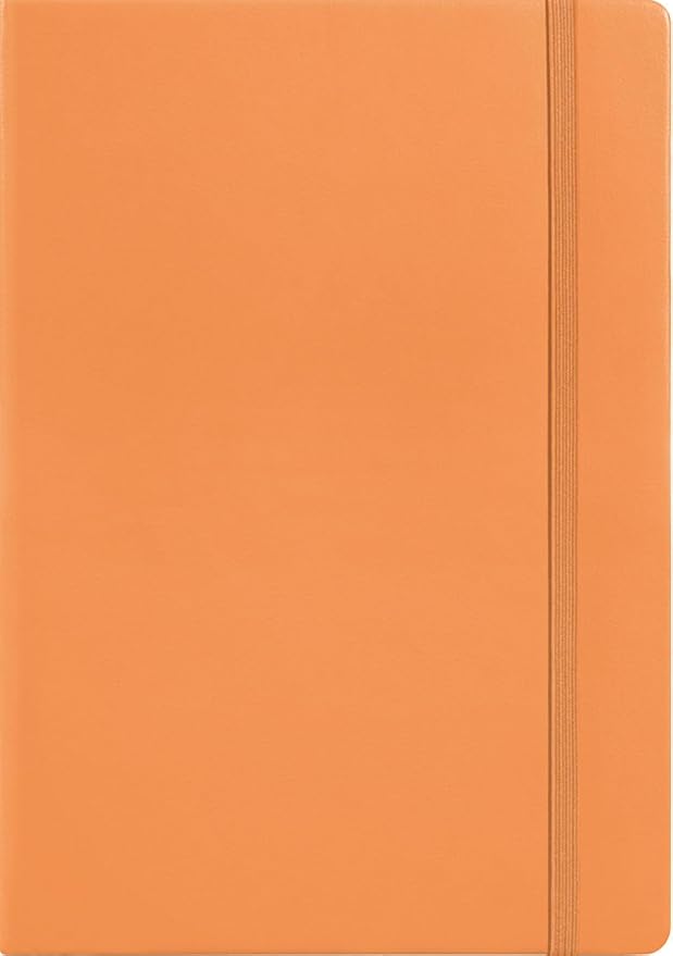 LEUCHTTURM1917 - Notebook Hardcover Medium A5-251 Numbered Pages for Writing and Journaling (Apricot, Dotted)