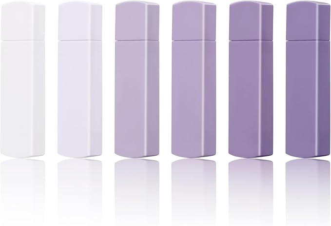 Temiary 6Pcs Mini White Correction Tapes , Quick Dry Smooth Pull Out for Writing, Aesthetic Cute Correction Tape Set Easy To Use for Students School Office Supplies (Purple)