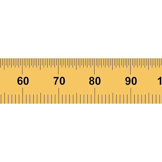 PEC Tools Flexible 6 in Rule, Titanium Nitride Coating, Markings of 1/32", 1/64", 0.5mm and 1mm, Suitable for Engineers and Technicians Working Between Imperial and Metric Systems, Made in USA