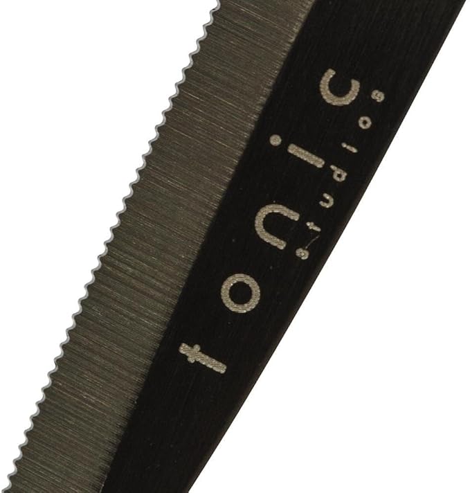 Tim Holtz Small Scissors - 5 Inch Mini Snips with Micro Serrated Blade - Craft Tool for Cutting Paper, Fabric, and Sewing - Titanium with Black Comfort Grip Handles