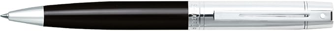 Sheaffer 300 Glossy Black Ballpoint Pen with Bright Chrome Cap and Chrome-Plated Trim
