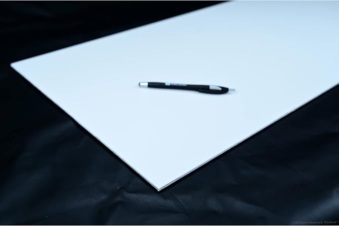 This Desk by Dacasso PU Leather Desk Set - Luxury Leather Desk Pad & Desk Organization Essentials - Office Organization & Executive Office Desk Decor - (White,5 Piece)