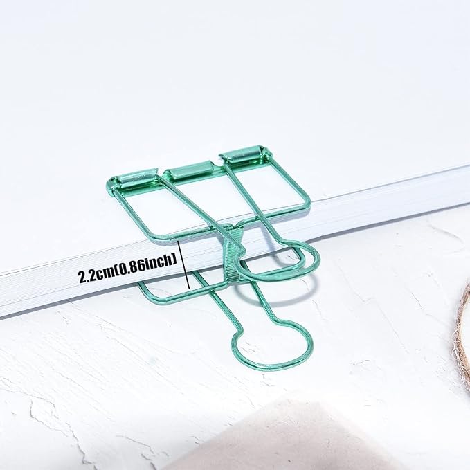 Extra Large Binder Clips 2 Inch, Big Paper Clamps Green for Office School Supplies (15Pcs)