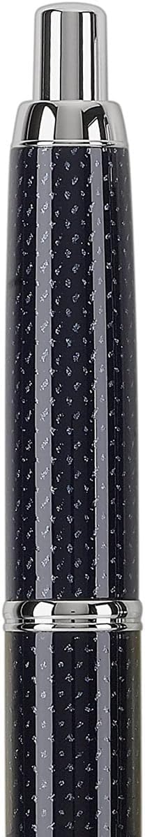 PILOT Vanishing Point Collection Refillable & Retractable Fountain Pen, Blue Carbonesque Barrel with Rhodium Accents, Blue Ink, Medium Nib (60249)