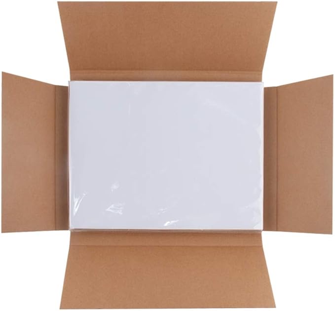 L LIKED 500 Sheets 8.5 x 11 Full Sheet Label, Matte, White Sticker Paper for Laser & Inkjet Printer, Strong Adhesive (500 PCS)