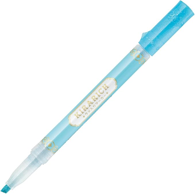 Zebra Glitter Highlighter, Kirarich, 5 Color Set (4901681512102)