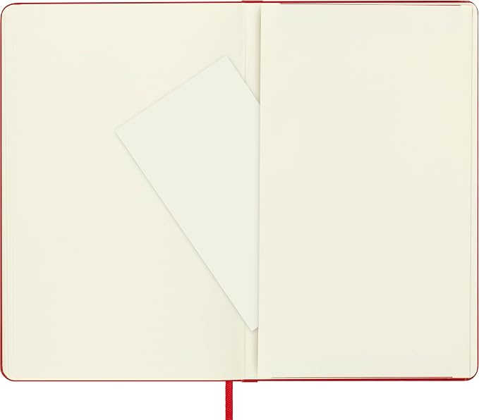 Moleskine Art Sketchbook, Hard Cover, Large (5" x 8.25") Plain/Blank, Scarlet Red, 104 Pages | Large 5" x 8.25" 104-page sketchbook with 165 gsm paper for drawing, illustration, and dry media.