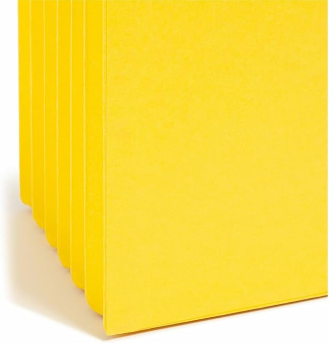 Smead File Pocket, Straight-Cut Tab, 5-1/4" Expansion, Letter Size, Assorted Colors, 5 per Pack (73836)