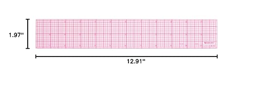 Westcott B-70 8ths Graph Beveled Ruler, 12 in