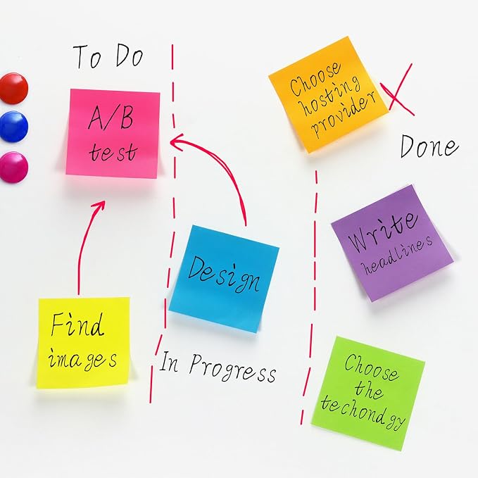 Early Buy Pop Up Sticky Notes, 3x3 in, 12 Pads, 6 Colors, 100 Sheets/Pad | refillable design, repositionable adhesive, ideal for office, school, and home use