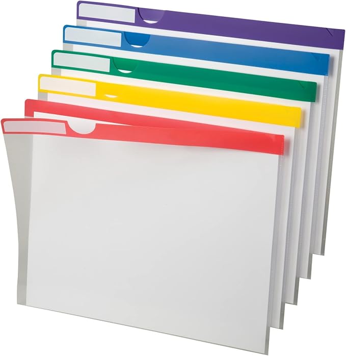 Pendaflex Poly Index Folders,Letter,Assorted (50981EE),10 Count (Pack of 12)