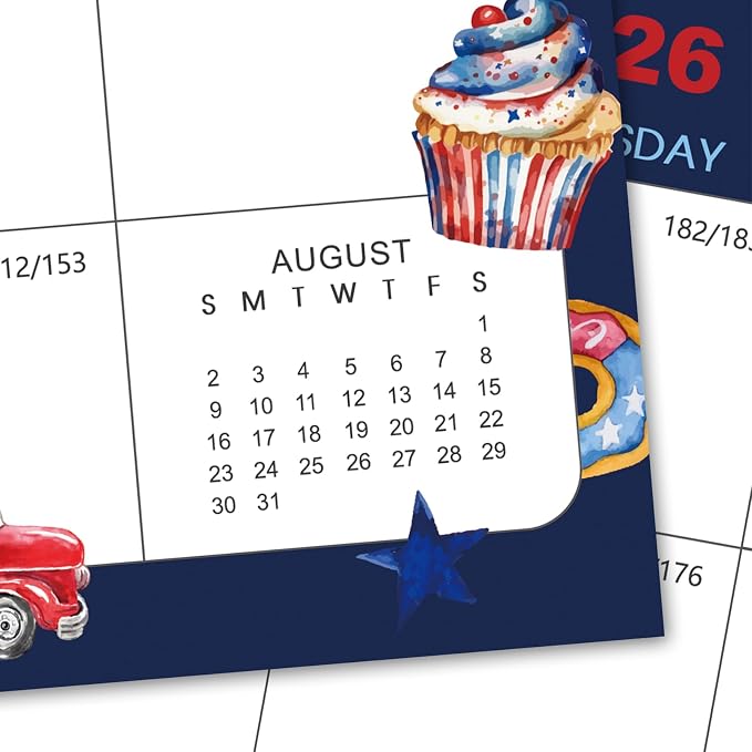 2026-2027 Wall Calendar - Large Calendar 2026-2027, Jul. 2026 - Dec. 2027 | 15" x 12", 18-Month Calendar Wall with Hanging Hook, Perfect Wall Calendar for Organizing - 12 Different Themes