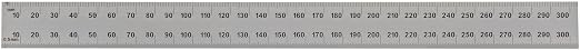 Mitutoyo 182-125, Steel Rule, 12"/300mm ( 1/32, 1/64", 1mm, 0.5mm), 3/64" Thick X 1" Wide, Satin Chrome Finish Tempered Stainless Steel | 12"/300mm Length, 1/32, 1/64", 1mm, 0.5mm Graduations, 3/64" Thickness, 1" Width, Satin Chrome Finish