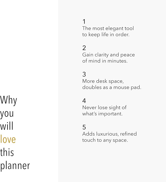 Pinesman - Elegant To Do List Notepad with Mouse Pad Feature, 11.22" x 7.87", 50 Tear-Off Sheets, Gold Foiled, Daily Planning, Eco-friendly To Do List Planner, FSC™ Certified To Do List Notebook for Work