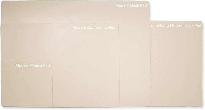 Leatherology Premium Dove Full Grain Leather Desk Pad – Modern Desk Mat for Home Office or Workspace – Water & Scratch Resistant, Slim Portable Design with Microsuede Lining