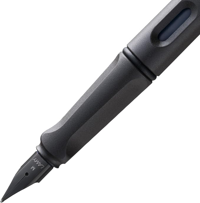 Lamy Safari Fountain Pen, Charcoal Broad Nib (L17B), L17B