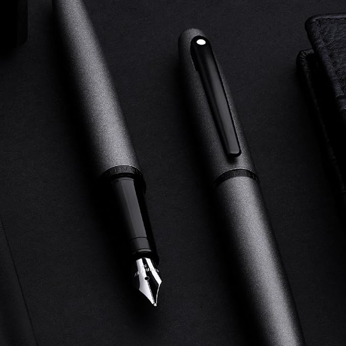 Sheaffer VFM Gunmetal Grey Lacquer w/Matte Black Powder Coated Appointments and Medium Nib Fountain Pen