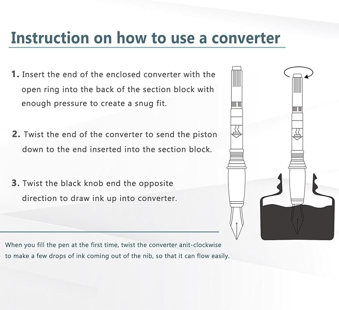 Asvine Hongdian Fountain Pen Bottled Ink Black, 60ml Fountain Pen Bottled Ink, Non Carbon