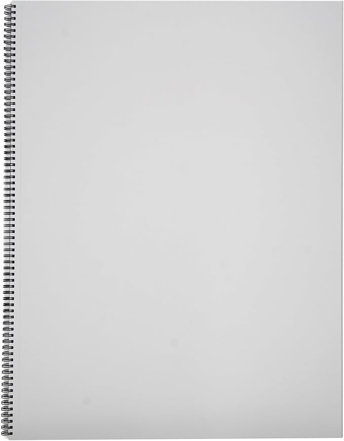 Fabriano 1264 Mixed Media Pad, 18" x 24" Spiral Bound, 110 lb., 3-Pack