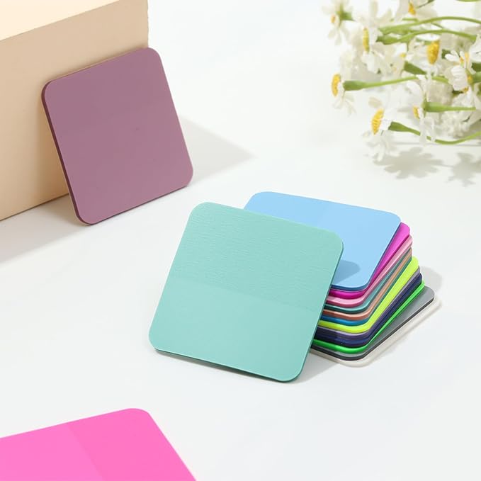 320PCS Transparent Sticky Notes, Colored Clear Sticky Note | Waterproof, Translucent Color Memo Pad, Adhesive Memo Pads, Colorful