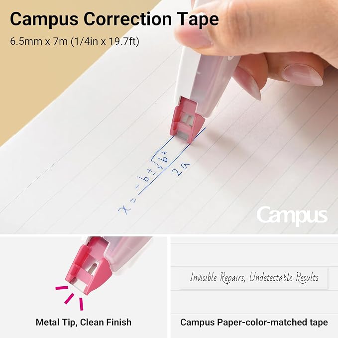 KOKUYO College Stationery Kit, B5 Smart Ring Binder+Graph Paper, 6 Notebooks (Wide+Flat), 0.9mm Mechanical Pencil, 4 Gel Pens (0.5mm Black), Correction Tape, Eraser, Pencil Pouch for College & Office