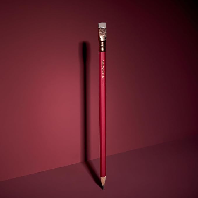 Blackwing Matte Pencils, Soft 3B Japanese Graphite, Red Finish, 12 Count