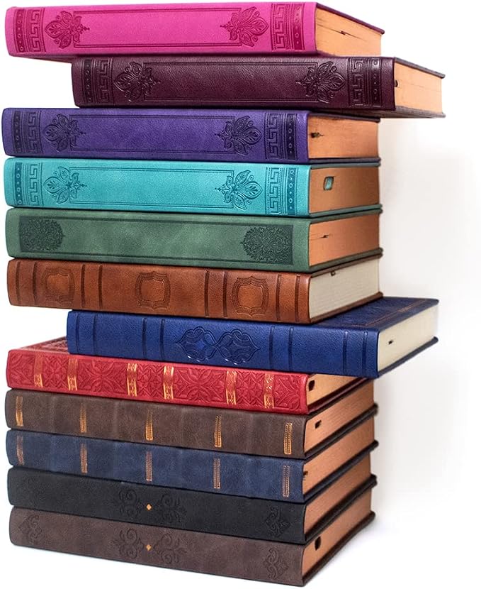 VICTORIA'S JOURNALS Vintage Journal Faux Leather Gilded Edge Hardcover | Retro Embossed Cover, Fountain Pen Friendly Paper, Premium Vegan Leather Notebook, Gilded Edges, Great for Gifting