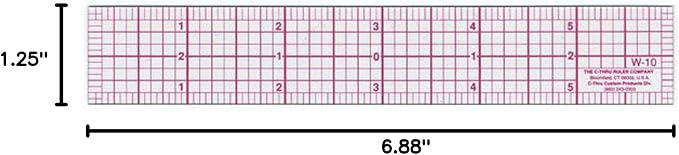 Westcott W-10 6-Inch 8ths Graph Ruler, Transparent, 1 x 6 in