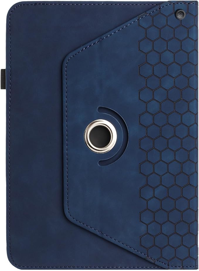 Rotating Case for Amazon Kindle Fire HD 10 Tablet & Fire 10 Plus Case, Blue | (13th/11th Generation 2023/2021 Release) 360 Degree Swivel PU Leather Folio Stand Cover for 10.1" Fire HD 10 11th/13th Case