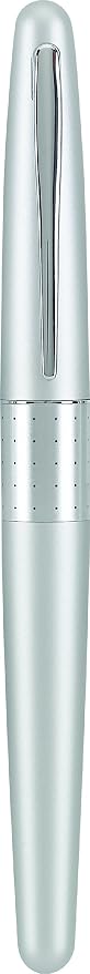 PILOT Metropolitan Collection Gel Roller Pen, Silver Barrel, Dots Design, Fine Point, Black Ink (91205)