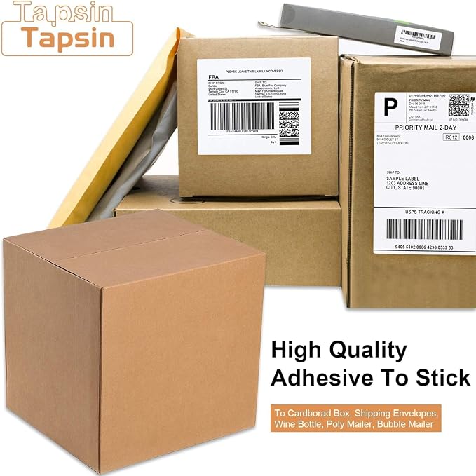 Full Sheet Labels 8.5 X 11, White Matte Sticker Paper, Laser/Inkjet Printing, 2000 Sheets, 2000 Labels, 1 Up Shipping Mailing Address Storage Bin Labels Stickers 8-1/2" x 11"