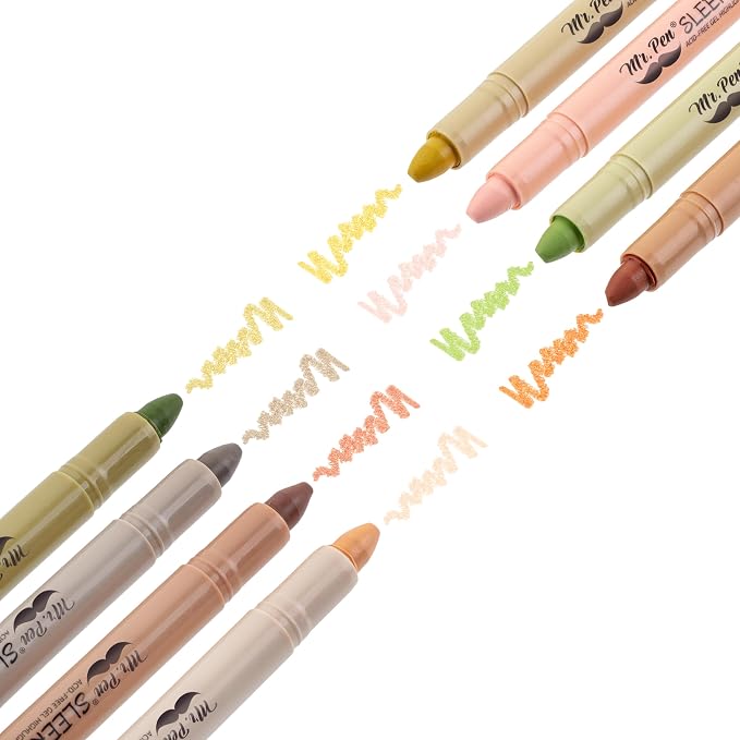 Mr. Pen- No Bleed Gel Highlighters, Assorted Colors, 8 Pack | Bible Highlighters and Pens No Bleed, Bible Markers for Study, Journaling, School Supplies and Accessories