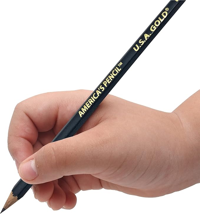 RoseArt U.S.A. Gold Pre-Sharpened American Wood Cased #2 HB Black Pencils, 36 Pack