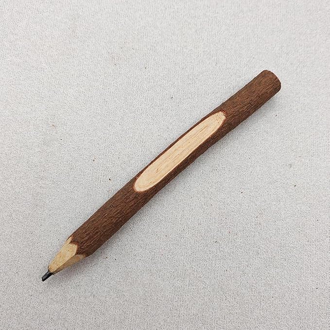 SKKSTATIONERY 12 Pcs Natural Wooden Pencils Wood Tree Branch, 5" Long Twig Hand Made Pencils for School Party Supplies Novelty Gifts