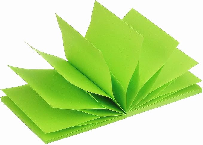 Early Buy Pop Up Sticky Notes, 3x3 in, 6 Pads, 100 Sheets/Pad, (Green) | refillable design, repositionable adhesive, ideal for reminders and office organization