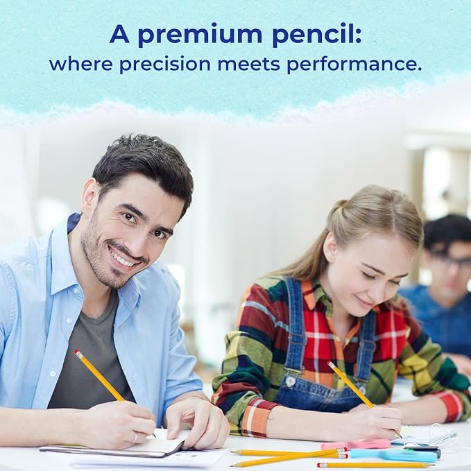 Rosmonde Pencils Bulk 720 Pack, Pre Sharpened #2 HB, Pencils for With Top Erasers, Easy Hold Grip, Best for School District Supplies, Value Pack for Teachers, Back to School & College Supplies