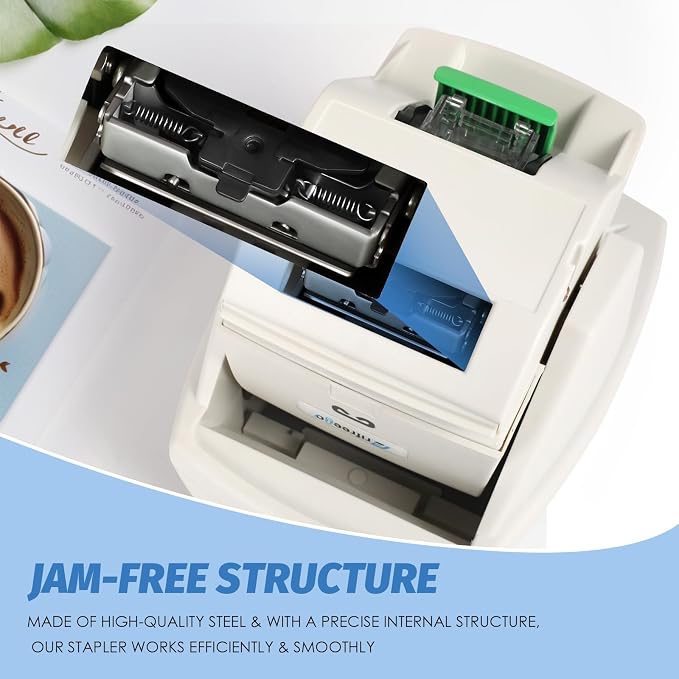 Electric Stapler, Heavy Duty 70 Sheets Automatic Stapler, Jam-Free, Flat-Clinch & Quiet for Home and Office, with 5500 Staples