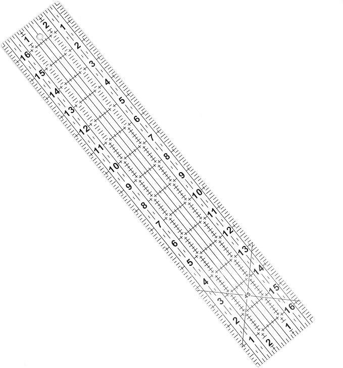 Quilting Ruler,Quilting Templates,Sewing Quilt Rulers,Acrylic Curved Corner Cutter,Precision Fabric Cutting Patchwork Tool for Quilting Sewing Craft DIY Projects,Transparent 3"x17"
