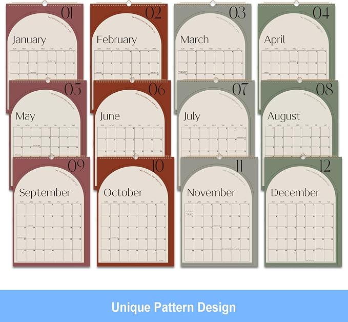 Comix 2026 Wall Calendar 12x17 Inch - 12 Month Jan to Dec 2026, Thick 120GSM Paper, Large Blocks Monthly Calendar for Notes, Home Office & School Scheduling