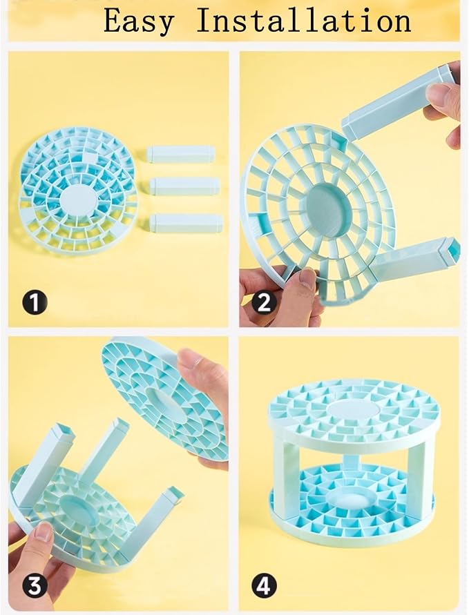 Feadily 3 PCS 49 Hole Paint Brush Holder for Artist, Desk Organizer for Colored Pencils, Markers (Blue/Green/Yellow)