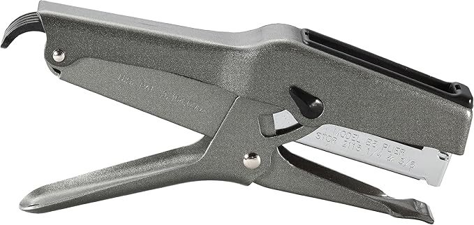 Bostitch Office B8 Plier Heavy Duty Stapler with 1250 1/4" Staples | Full Strip Metal Bostitch Stapler for Cardboard, Paper and Fabric (45 Sheet Capacity)