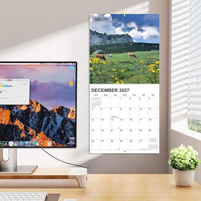 Calendar 2026-2027,12" x 12" Wall Calendar from Jul 2026 - Dec 2027 | Wall Calendar 2026-2027 with Holiday Marked, Premium Paper for Organizing, National Parks - A