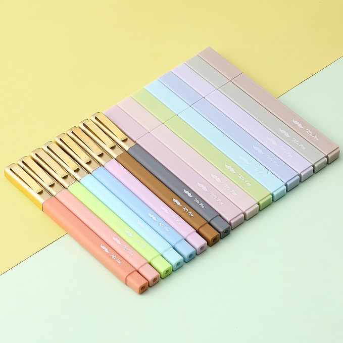 Mr. Pen- Aesthetic Highlighters and Ballpoint Pens No Bleed, 16 Pack | Pastel Colors, Bible Highlighters and Pens No Bleed, Fast Dry and No Smear for Bible Journaling, Planner, School Supplies