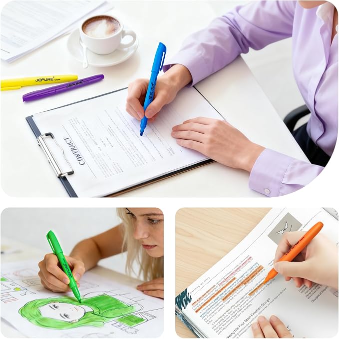 36 Pcs Highlighters, Chisel Tip, Quick Dry, Multiple Colors | Bible Highlighters Bulk, for Studying, Note-Taking, School Supplies for Teachers, Home, Office & Classroom