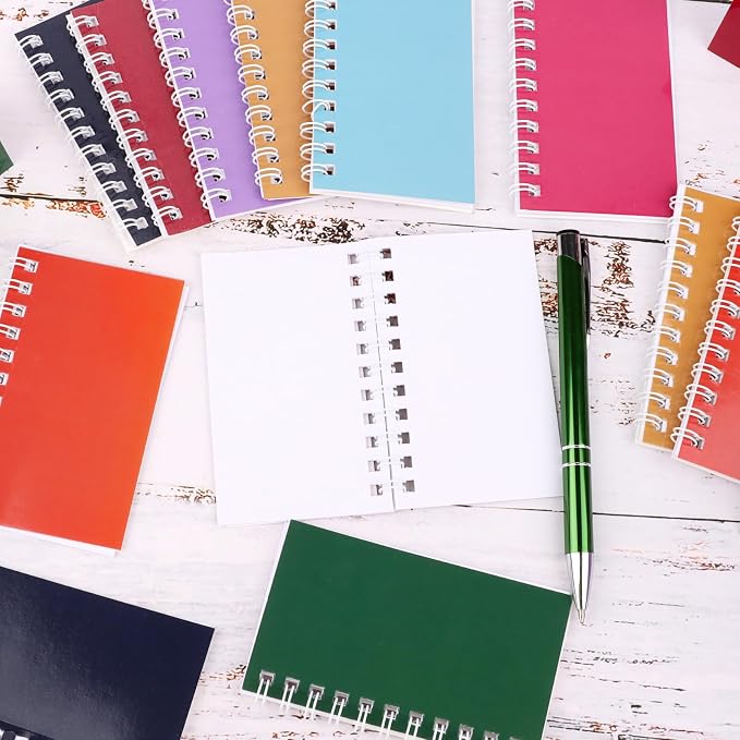 24Pack Pocket Notebook Small Notepad Pocket Notepad Small Spiral Notebook Mini 4x2.4 Pocket Notebook With Thick Paper, Memo Pads for Work, Home, Office, School, Gifts